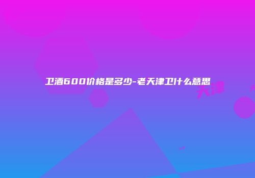 卫酒600价格是多少-老天津卫什么意思