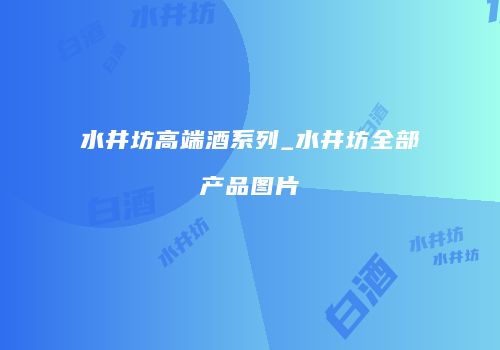 水井坊高端酒系列_水井坊全部产品图片