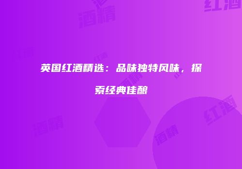 英国红酒精选：品味独特风味，探索经典佳酿