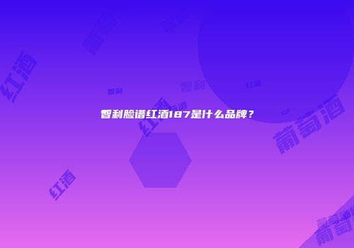 智利脸谱红酒187是什么品牌？