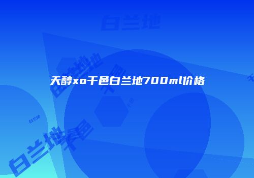 天醇xo干邑白兰地700ml价格