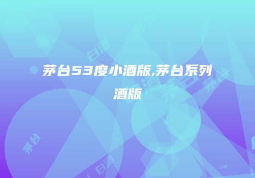 茅台53度小酒版,茅台系列酒版
