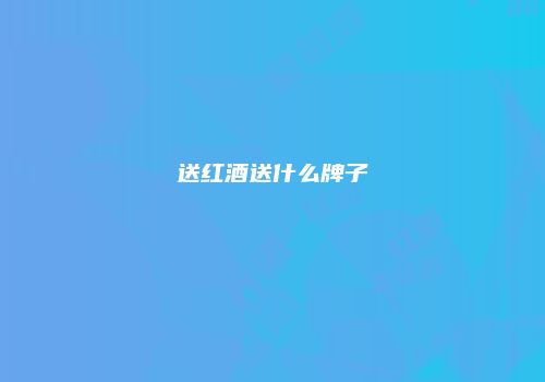 送红酒送什么牌子