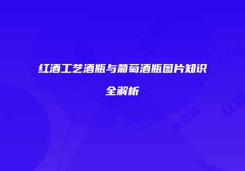 红酒工艺酒瓶与葡萄酒瓶图片知识全解析