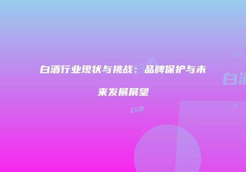 白酒行业现状与挑战：品牌保护与未来发展展望