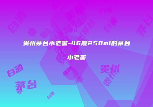 贵州茅台小老窖-46度250ml的茅台小老窖