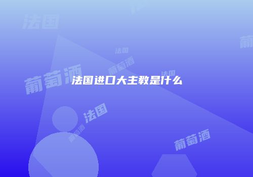 法国进口大主教是什么