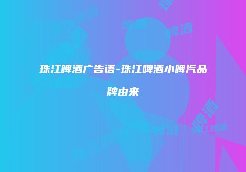 珠江啤酒广告语-珠江啤酒小啤汽品牌由来