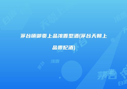 茅台镇御贡上品浓香型酒(茅台天朝上品贵妃酒)