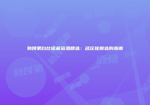 勃艮第白比诺葡萄酒精选：名庄佳酿选购指南
