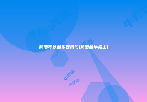 啤酒可以参东西喝吗(啤酒参牛栏山)