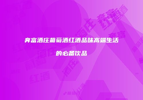 奔富酒庄葡萄酒红酒品味高端生活的必备饮品