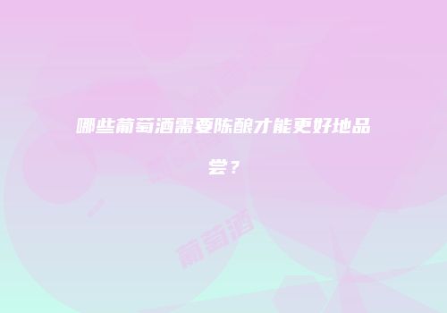 哪些葡萄酒需要陈酿才能更好地品尝？