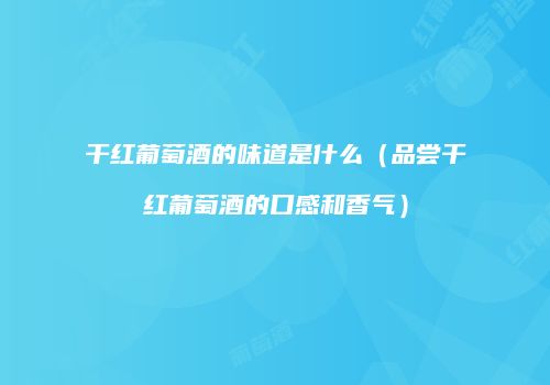 干红葡萄酒的味道是什么（品尝干红葡萄酒的口感和香气）