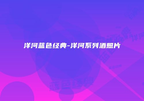 洋河蓝色经典-洋河系列酒照片