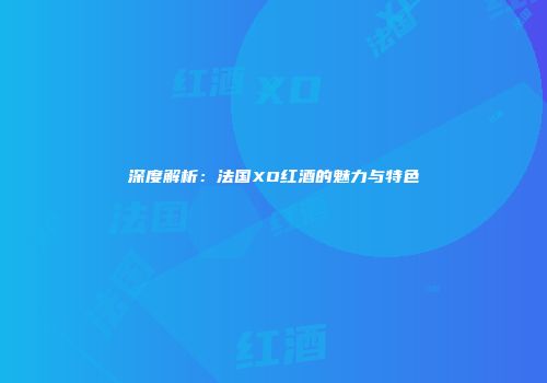 深度解析：法国XO红酒的魅力与特色
