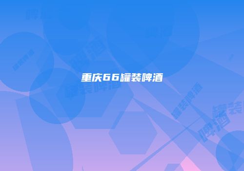 重庆66罐装啤酒