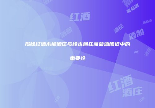 揭秘红酒木桶酒庄与橡木桶在葡萄酒酿造中的重要性