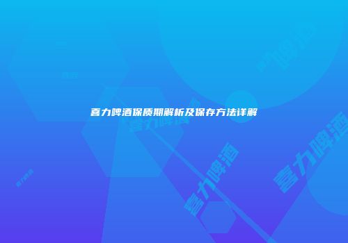 喜力啤酒保质期解析及保存方法详解