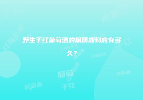 野生干红葡萄酒的保质期到底有多久？