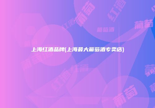 上海红酒品牌(上海最大葡萄酒专卖店)