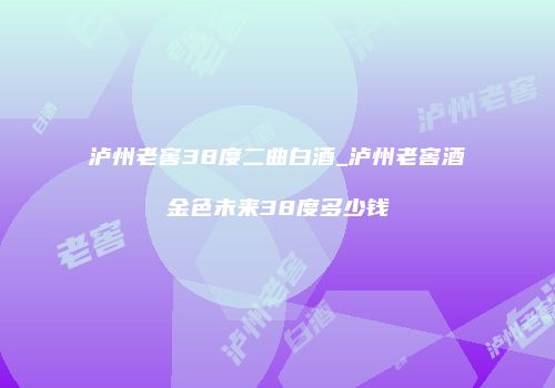 泸州老窖38度二曲白酒_泸州老窖酒金色未来38度多少钱