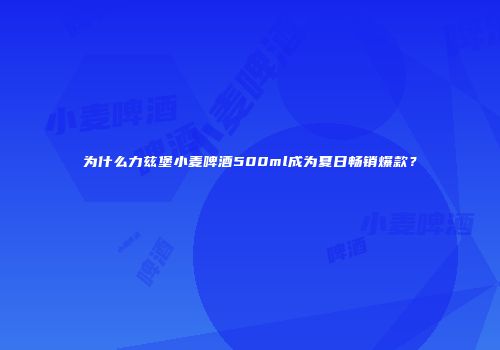 为什么力兹堡小麦啤酒500ml成为夏日畅销爆款？
