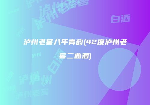 泸州老窖八年青韵(42度泸州老窖二曲酒)