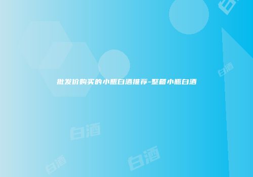 批发价购买的小瓶白酒推荐-整箱小瓶白酒