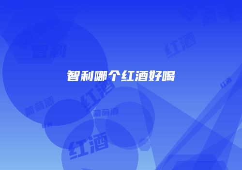 智利哪个红酒好喝