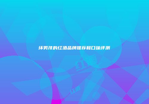 坏男孩的红酒品牌推荐和口味评测