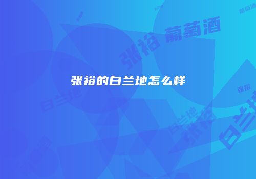 张裕的白兰地怎么样