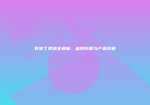瓦伦丁啤酒全解析：品牌历程与产品特色