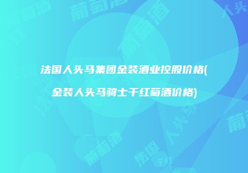 法国人头马集团金装酒业控股价格(金装人头马骑士干红萄酒价格)