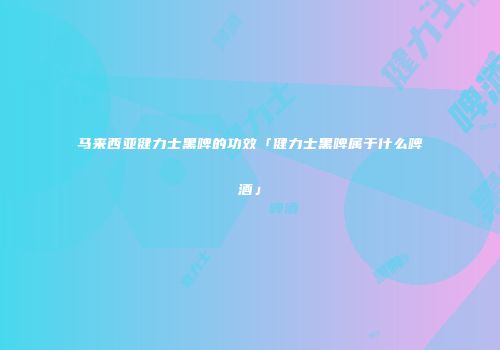 马来西亚健力士黑啤的功效「健力士黑啤属于什么啤酒」