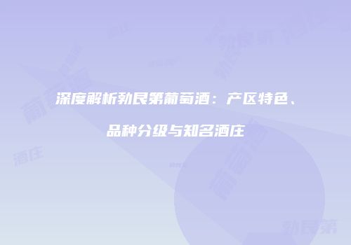 深度解析勃艮第葡萄酒：产区特色、品种分级与知名酒庄