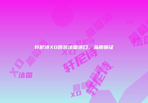 轩尼诗XO原装法国进口，品质保证