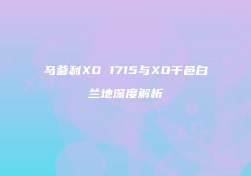 马爹利XO 1715与XO干邑白兰地深度解析