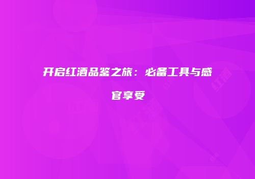 开启红酒品鉴之旅：必备工具与感官享受