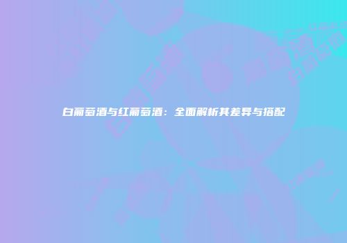 白葡萄酒与红葡萄酒：全面解析其差异与搭配