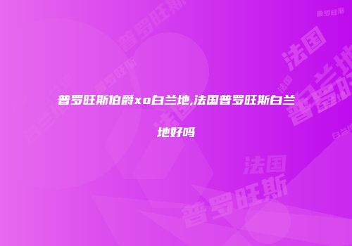 普罗旺斯伯爵xo白兰地,法国普罗旺斯白兰地好吗