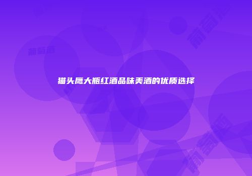 猫头鹰大瓶红酒品味美酒的优质选择