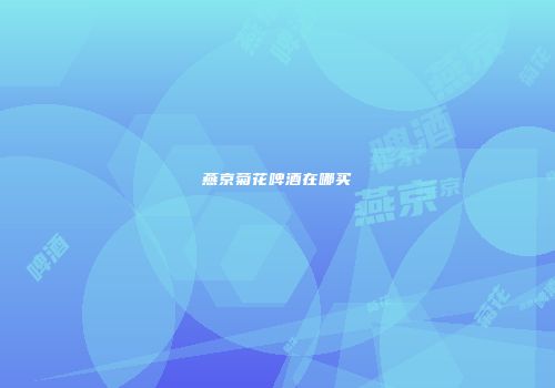 燕京菊花啤酒在哪买