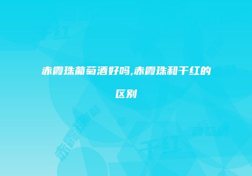 赤霞珠葡萄酒好吗,赤霞珠和干红的区别