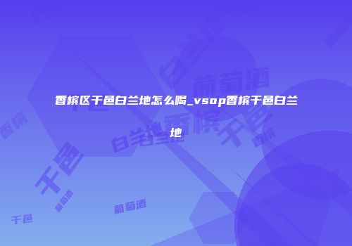 香槟区干邑白兰地怎么喝_vsop香槟干邑白兰地