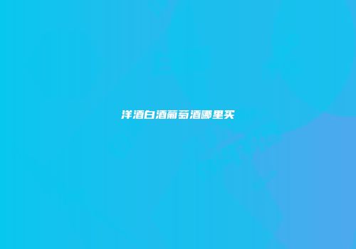 洋酒白酒葡萄酒哪里买