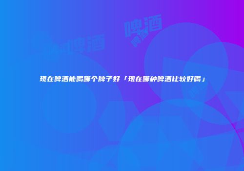现在啤酒能喝哪个牌子好「现在哪种啤酒比较好喝」
