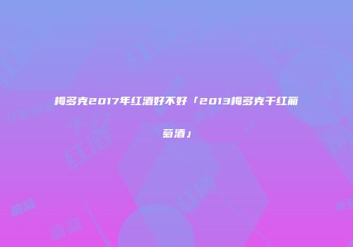 梅多克2017年红酒好不好「2013梅多克干红葡萄酒」