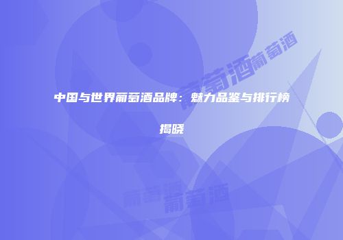 中国与世界葡萄酒品牌：魅力品鉴与排行榜揭晓