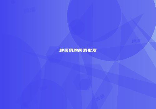 炒菜用的啤酒批发